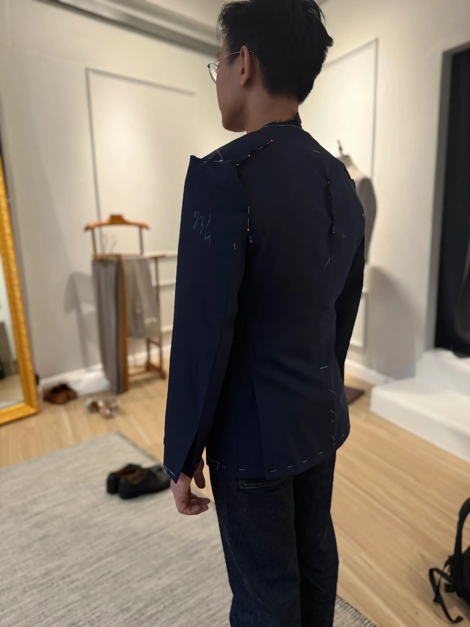 Bespoke tweed sports coat by Endel Tailor Bangkok