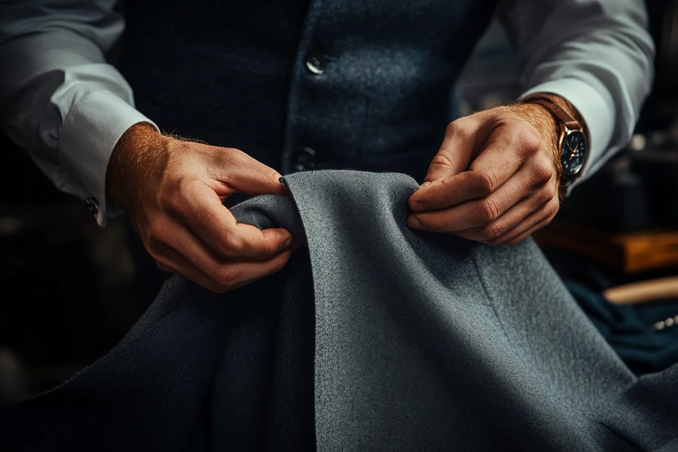 Endel Tailor Bangkok bespoke suit pricing - hand-stitched lapel detail