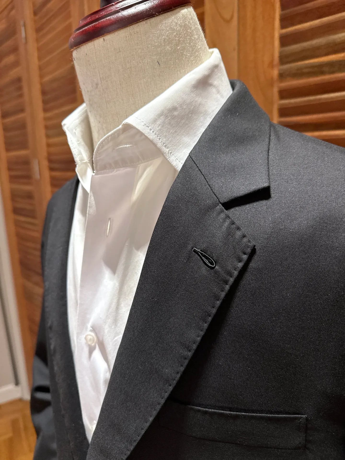 Black Vitale Barberis Canonico Greenhills full canvas jacket